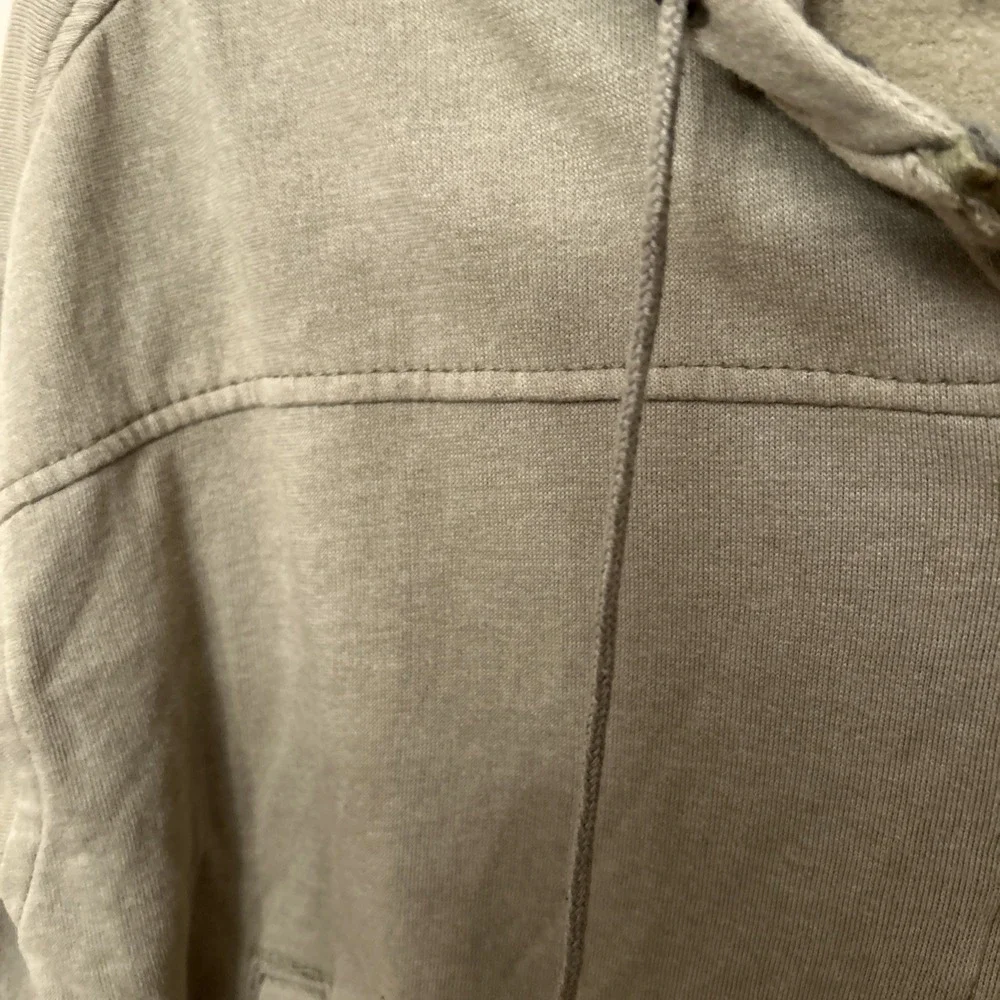 Reserve Fairfax Large‎ Sage Green Cropped Zip Front Hoodie Sweatshirt